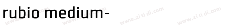 rubio medium字体转换